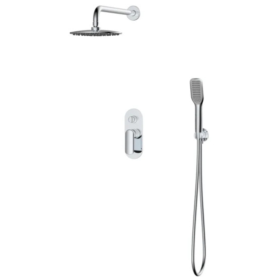 Душевая система скрытого монтажа Koer KB-62028-01 (хром) (KR6008)