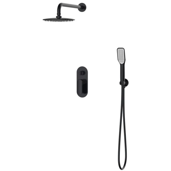 Душова система прихованого монтажу Koer KB-62028-05 (чорний) (KR6009)