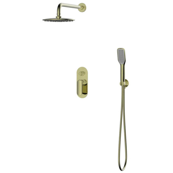 Душова система прихованого монтажу Koer KB-62028-12 (матове золото) (KR6010)
