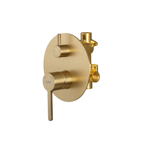 Душова система прихованого монтажу Koer KB-66029-12 (матове золото) (KR5957)