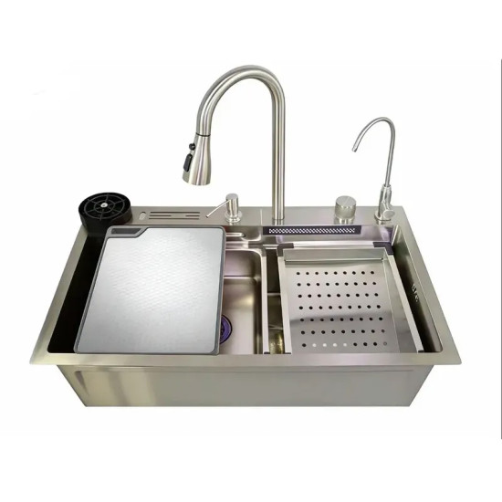 Кухонная мойка Mixxus MH7546-SET-08 Decor SS Color (MI8457)