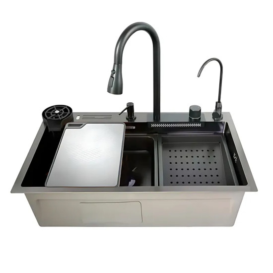 Кухонна мийка Mixxus MH7546-SET-08 Micro Decor Graphite (MI8455)