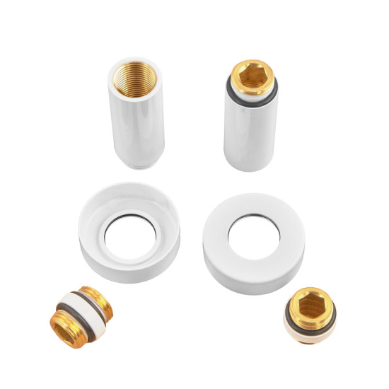 Комплект удлинителей Koer KF.SET.06MF WHITE 1/2Fx1/2M белый (KR5850)