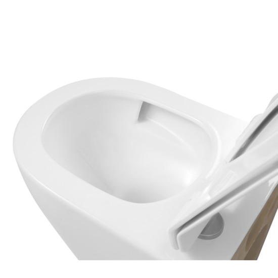 Унітаз підвісний Imprese LASKA, twist, сидіння duroplast, білий (c06803803)