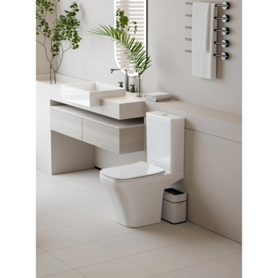 Унитаз-компакт Imprese SKALA Twist, бачок с системой слива, сиденье Slow-closing, белый (с06206003)