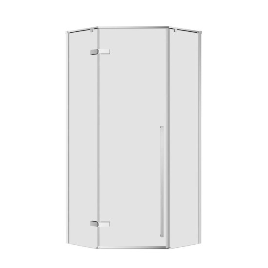 Душевая кабина Imprese VACLAV 90*90*195, распашная дверь, стекло прозрачное c Easy clean покрытием, без поддона (s6408695)