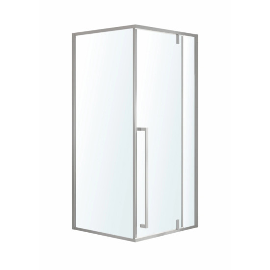 Душевая кабина Volle MORA 90-C 90*90*200 квадратная, дверь распашная, профиль хром, стекло прозрачное 6мм (1037.125501)