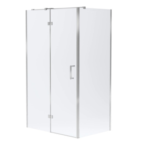 Душова кабіна Volle SOTA 120-C 120*80*200см прямокутна, реверсивна, розстібна, профіль хром, скло прозоре (1038.134601)