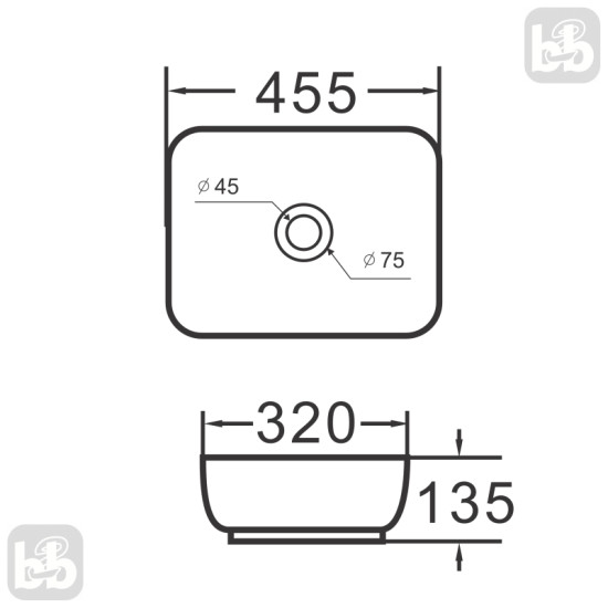 Раковина Imprese i-FORM, білий (с06010603-46)