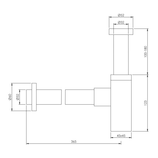 Сифон для раковини Imprese DEIRA, хром (ZMK122501126)
