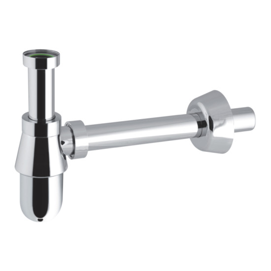 Сифон для раковины Imprese i-SEW, 1 1/4", сливная трубка d32х250, пластик хром (d12600301S)