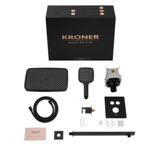 Душевая система скрытого монтажа Kroner Element Thermo 211461-3801