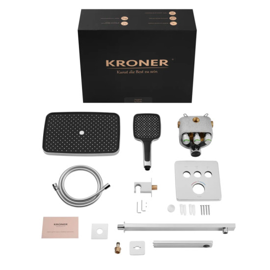 Душевая система скрытого монтажа Kroner Element Thermo 211462-0101