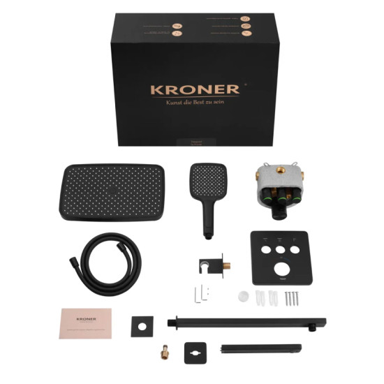 Душевая система скрытого монтажа Kroner Element Thermo 211462-3801