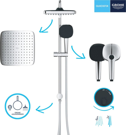 Душова система Grohe QuickFix Flex Vitalio Comfort Cube (UA203170101)