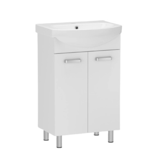 Тумба с раковиной RJ SOFT-B 60см RJFU044-0160WHSET(RJFU044-0160WH + 101960UA) белая