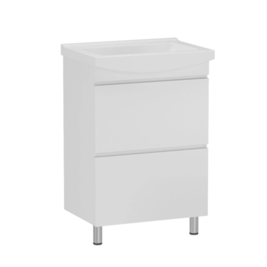 Тумба з раковиною RJ FORTUNA-XO 60см RJFU019-4160WHSET(RJFU019-4160WH + K11-0167) біла