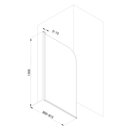 Штора на ванну Eger 599-22GR 80*130 тонованое