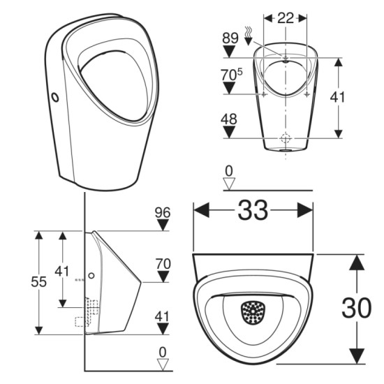 Писсуар Geberit Selnova S 503.105.00.1