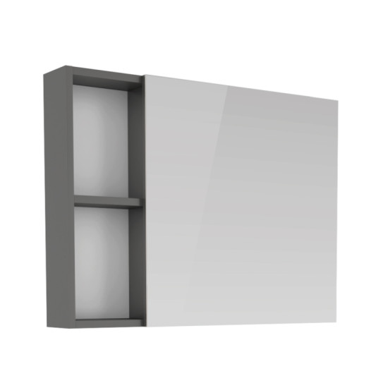 Зеркальный шкаф RJ ATLAS 80*60см, серый (RJFU005-09GR)