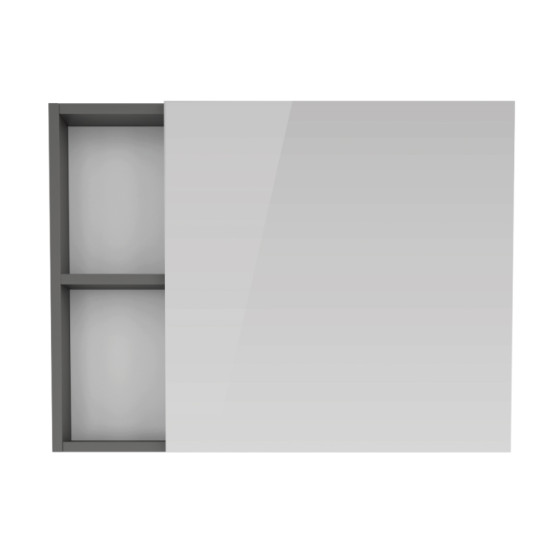 Зеркальный шкаф RJ ATLAS 80*60см, серый (RJFU005-09GR)
