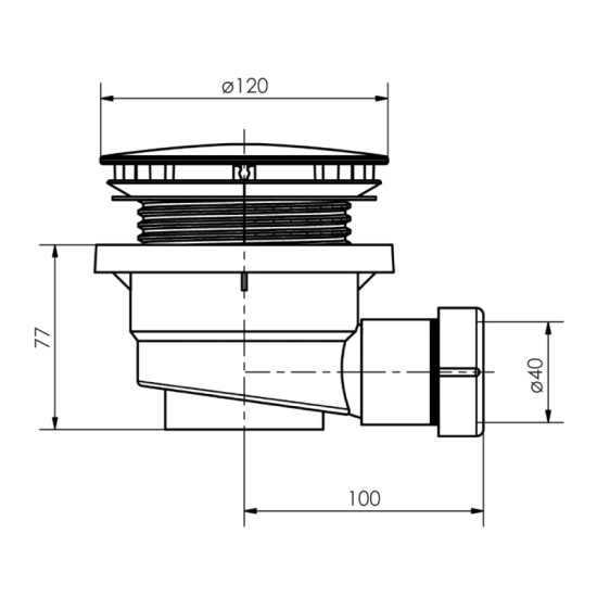 Сифон для душового піддону Imprese d12500311P
