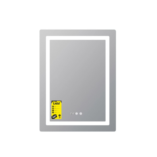 Дзеркало Lidz Kubis (KU2) 600х800 з підсвічуванням, з LED-підсвічуванням Touch, з антизапітнінням LDKU600800CL49280
