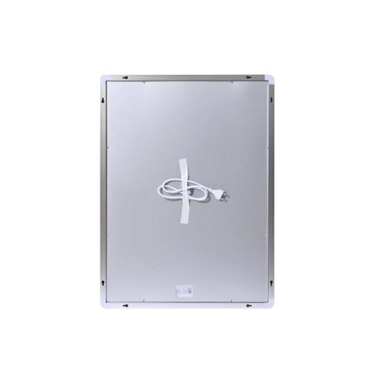 Дзеркало Qtap Mideya (MI2) 600х800 з годинником, з LED-підсвічуванням Touch, з антизапітнінням, рег. яскравості QTMID60080049627