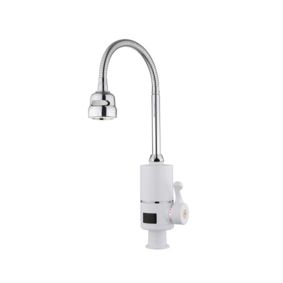 Проточный кран-водонагреватель для кухни Lidz Warm 062 LDWAR062WCR49099 White/Chrome