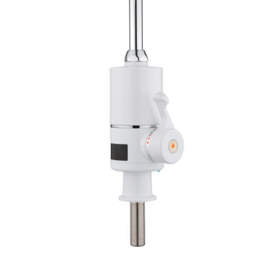 Проточный кран-водонагреватель для кухни Lidz Warm 062 LDWAR062WCR49099 White/Chrome