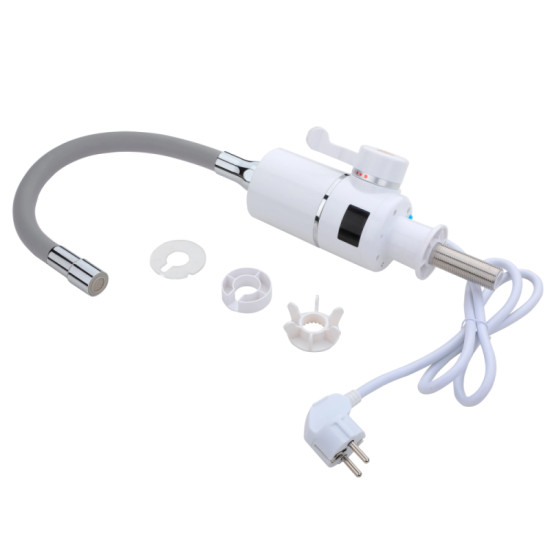 Проточний кран водонагрівач для кухні Lidz Warm 065 LDWAR065GRE49096 White/Grey