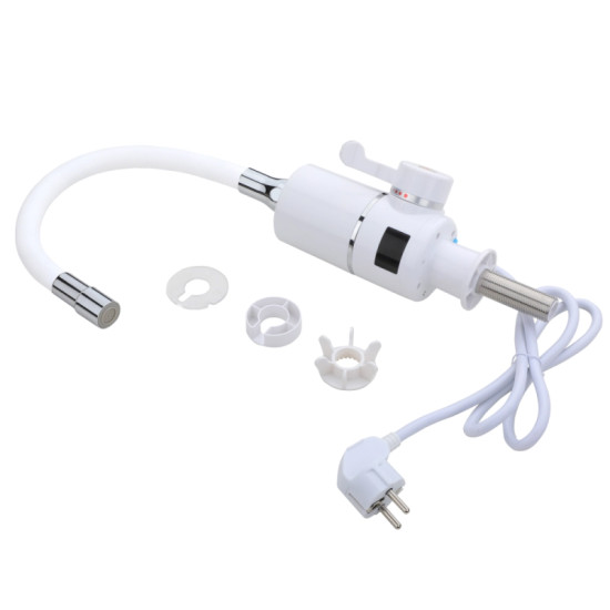 Проточний кран водонагрівач для кухні Lidz Warm 065 LDWAR065WHI49097 White/White