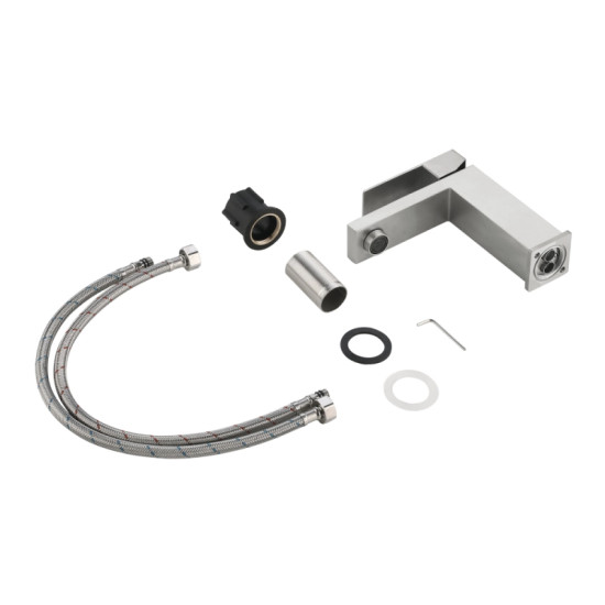 Смеситель для раковины Lidz Helix 001F (k35) LDHEL001FNKS49178 Nickel