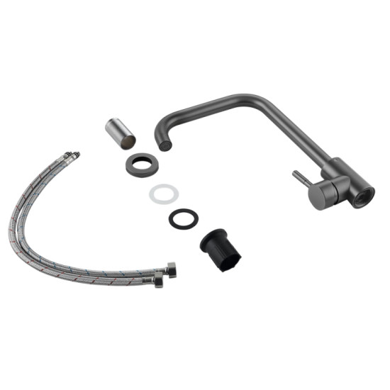 Кухонный смеситель Lidz Aria 015F1 (k35) LDARI015F1GRP49558 Graphite