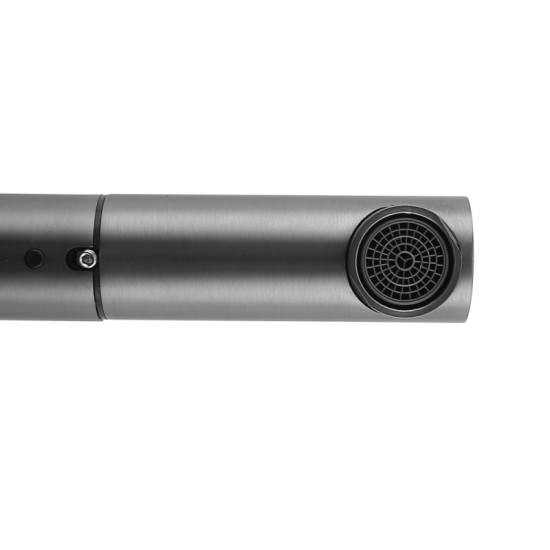 Кухонный смеситель с выдвижным изливом Lidz Aria 015FL1 (k35) LDARI015FL1GRP49561 Graphite
