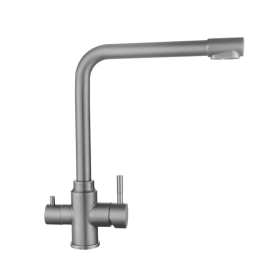 Кухонный смеситель с подключением к фильтру Lidz Aria 020F1 (k35) LDARI020F1GRP49563 Graphite