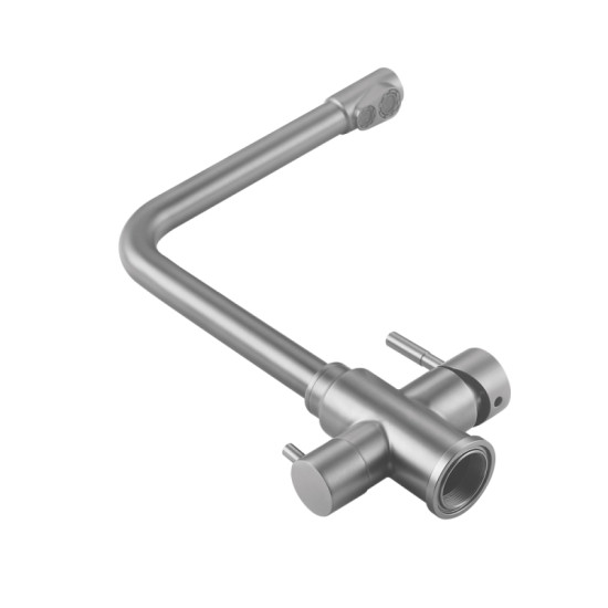 Кухонный смеситель с подключением к фильтру Lidz Aria 020F1 (k35) LDARI020F1GRP49563 Graphite