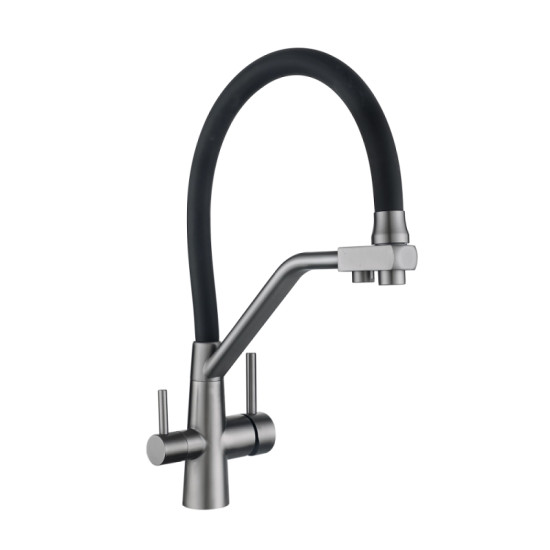 Кухонный смеситель с подключением к фильтру Lidz Aria 020F3 (k35) LDARI020F3BGRP49568 Graphite/Black