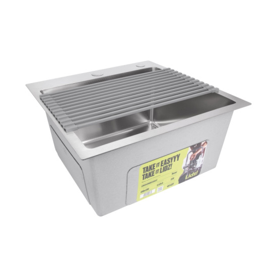 Сушилка на кухонную мойку Lidz Acsis LA03 Gray, квадратная основа 430х216 мм LDACSLA03GRA49761