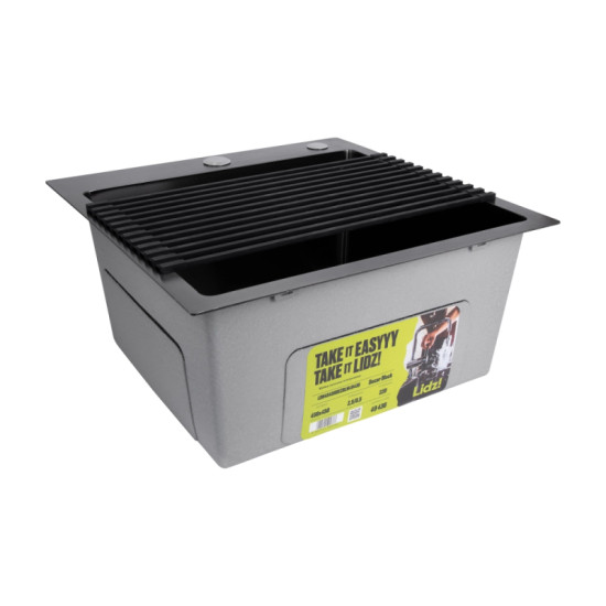 Сушилка на кухонную мойку Lidz Acsis LA04 Black, квадратная основа 430х216 мм LDACSLA04BLM49762