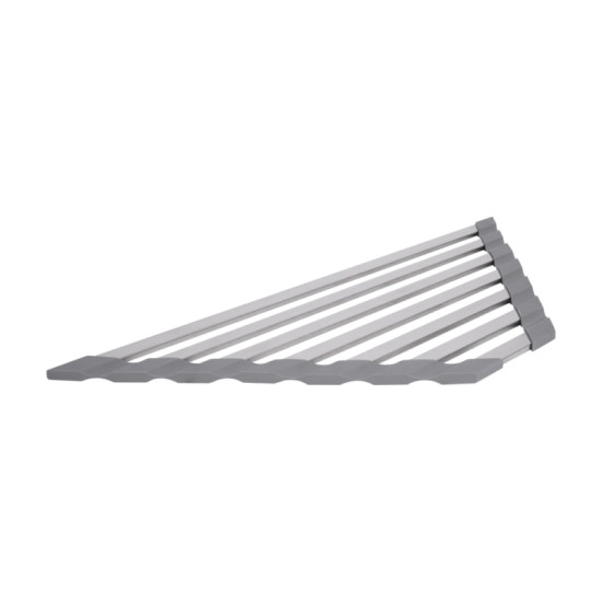 Сушилка на кухонную мойку угловая Lidz Acsis LA19 Gray, плоская основа 477х198 мм LDACSLA19GRA49772