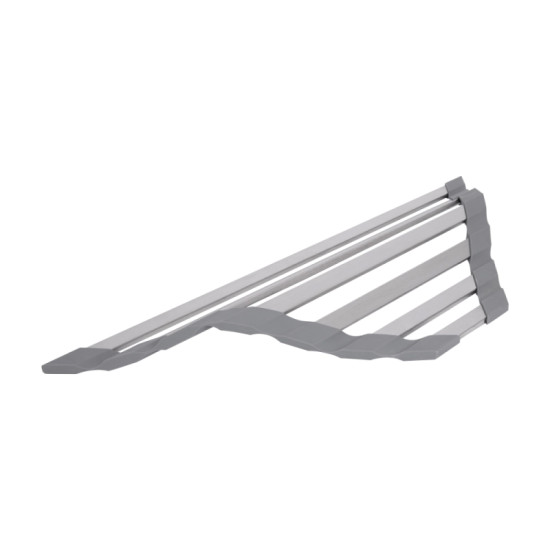 Сушилка на кухонную мойку угловая Lidz Acsis LA19 Gray, плоская основа 477х198 мм LDACSLA19GRA49772