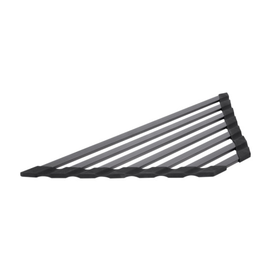 Сушилка на кухонную мойку угловая Lidz Acsis LA20 Black, плоская основа 477х198 мм LDACSLA20BLM49773