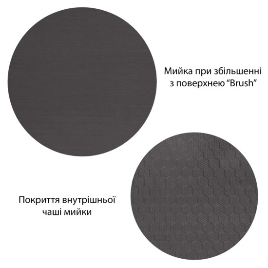 Кухонная мойка Kroner KRP Schwarze - SET7545F3HM PVD (3.0/0.8 мм)