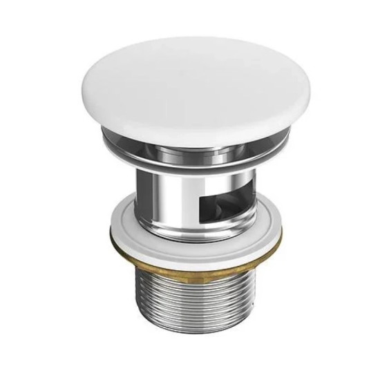 Донний клапан Cersanit Click-Clack білий матовий (K11-2377)