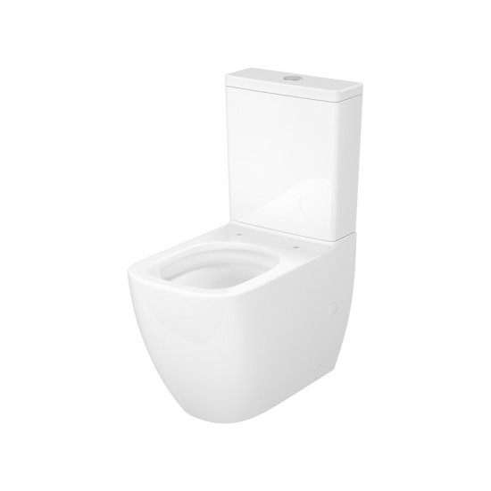 Унітаз-компакт 930 Cersanit Remo Pro Square Tornado 011 K3029-001 безободковий, сидіння SLIM, білий глянець