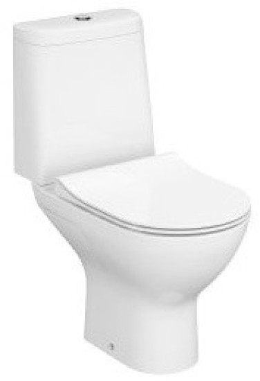 Унитаз-компакт Cersanit 881 Colour Pro Oval Vortex 011 2/4 с сиденьем микролифт, белый глянцевый (K103-054)