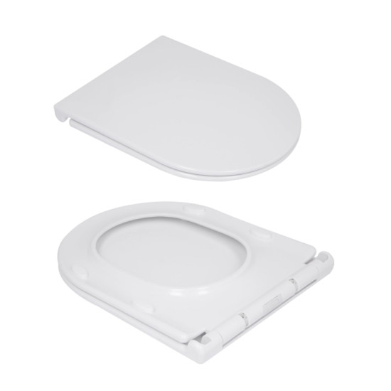 Унітаз-компакт Qtap Presto безободковий з сидінням Soft-close QTPRE27W51022