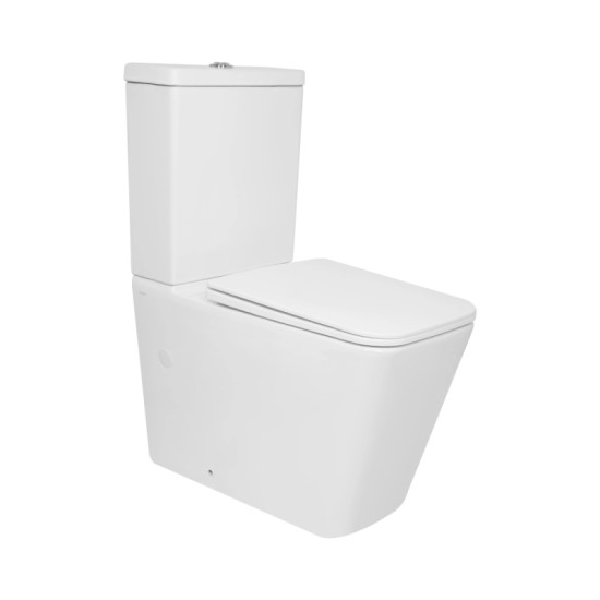 Унітаз-компакт Qtap Crow Eco Ultra Quiet безободковий з сидінням Soft-close QTCRO27W51030