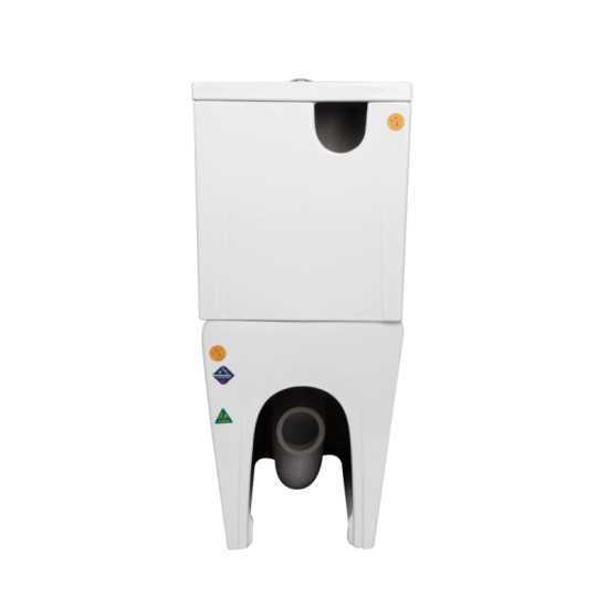 Унітаз-компакт Qtap Crow Eco Ultra Quiet безободковий з сидінням Soft-close QTCRO27W51030